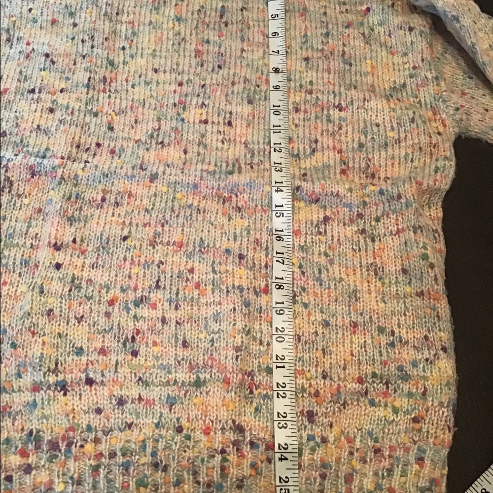HOT final🔥SALE ! 2 LEFT! 5⭐️⭐️⭐️⭐️⭐️ boho Ivory confetti  sweater - Picture 9 of 10